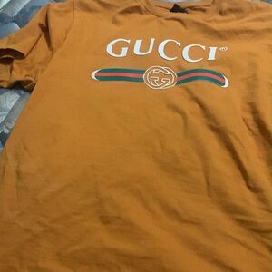 Gucci Tangerine Tee with Logo